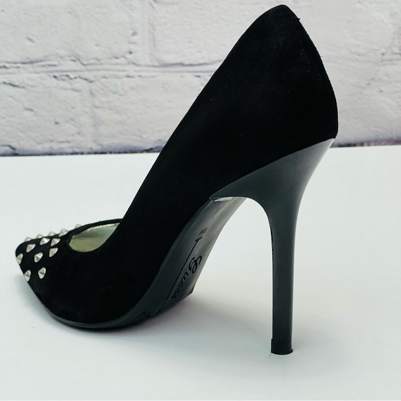 Women's Guess Studded High Heel Stiletto Pumps Suede Shoes 7.5 - Picture 7 of 13